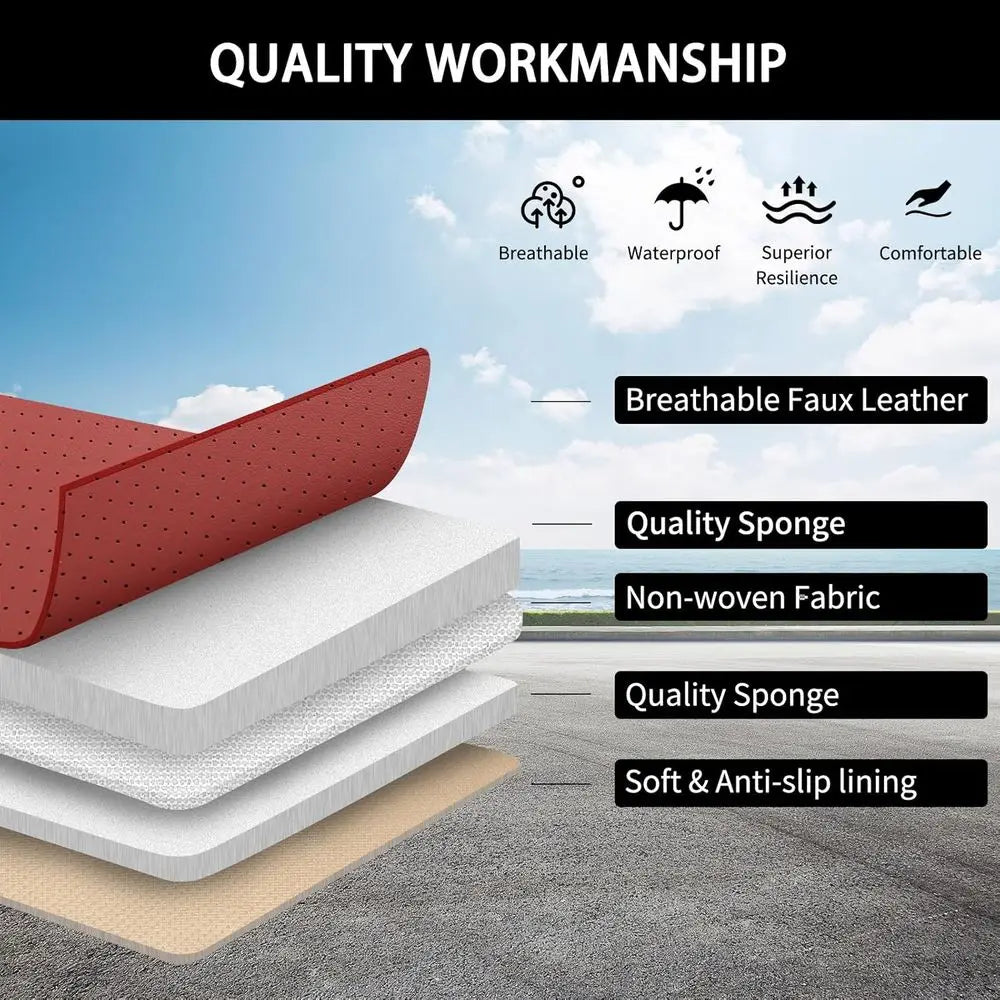 Waterproof Breathable Front Seat Covers Edge Protection