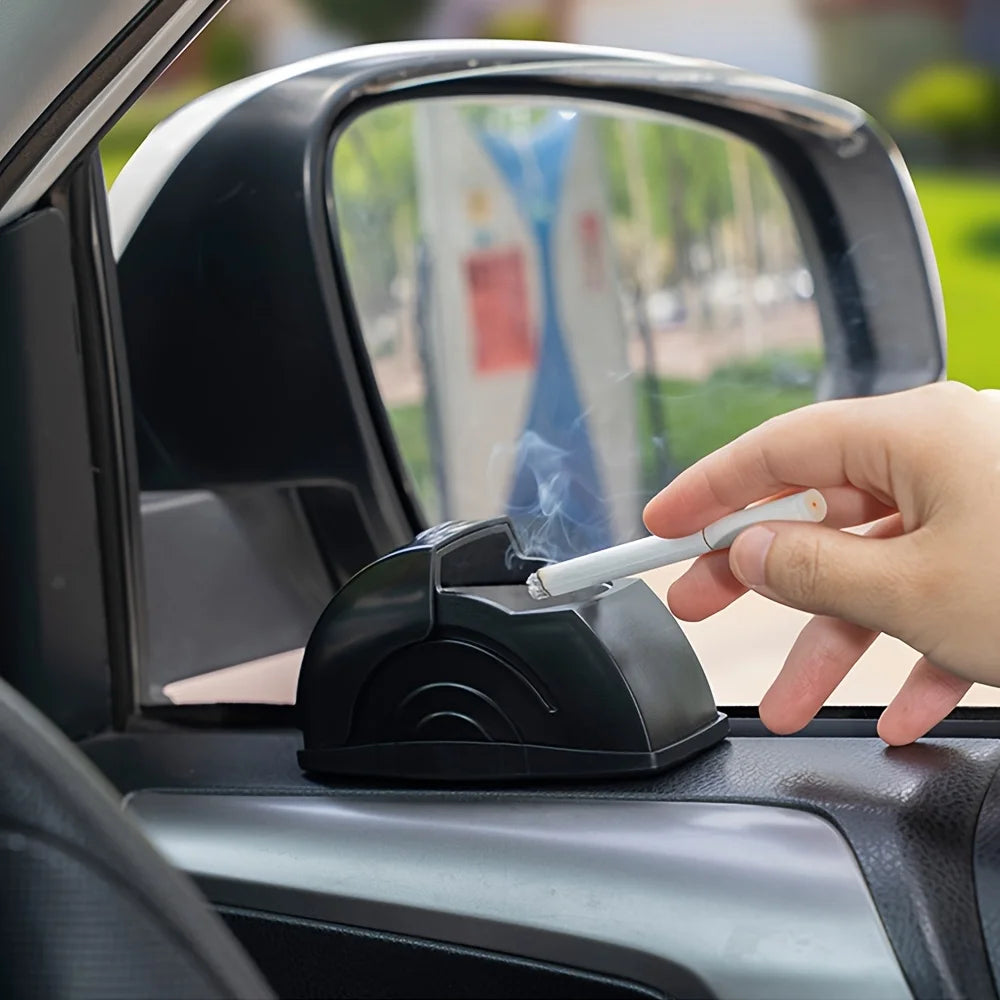 Car Ashtray With Open Lid For Dust Prevention In Car
