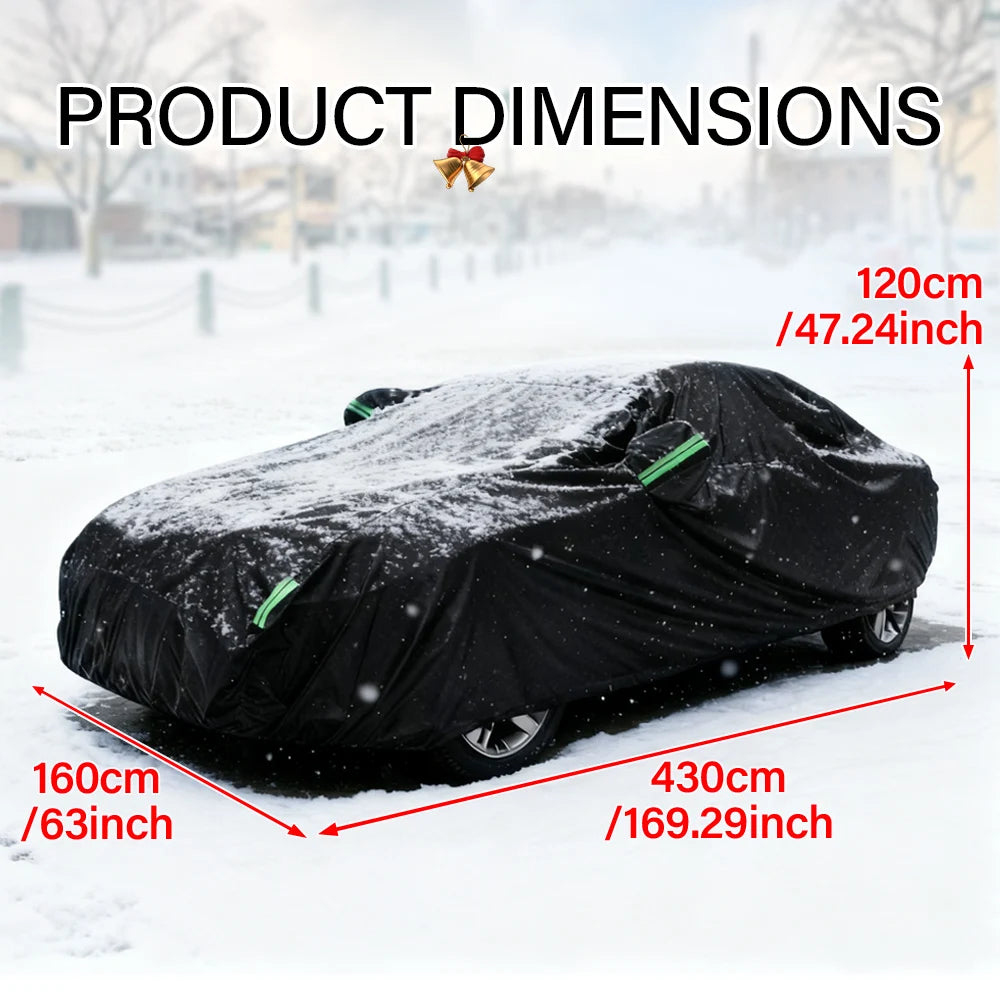 190T Thermal SUV Car Cover With Frost Resistant Zipper