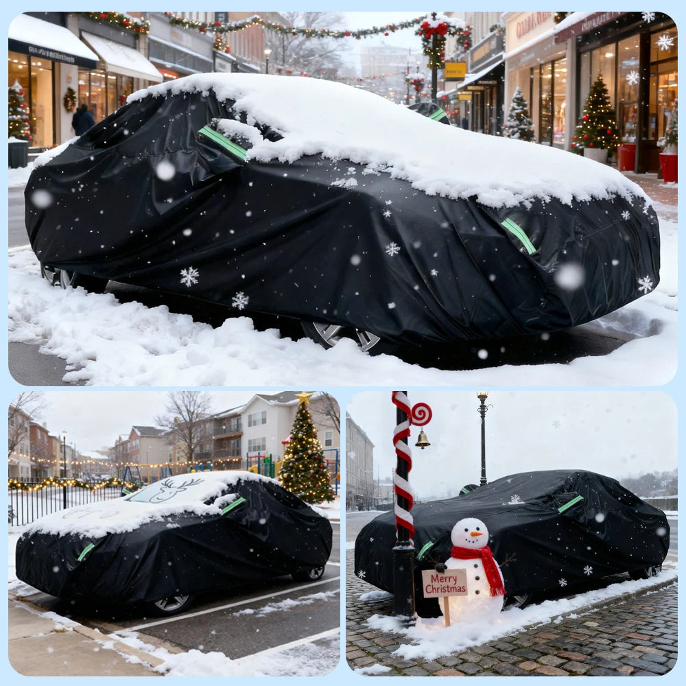 190T Thermal SUV Car Cover With Frost Resistant Zipper
