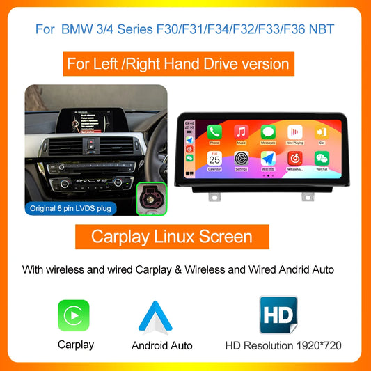 AUTOTOP Wireless CarPlay Android Auto In Dash Car Multimedia Player