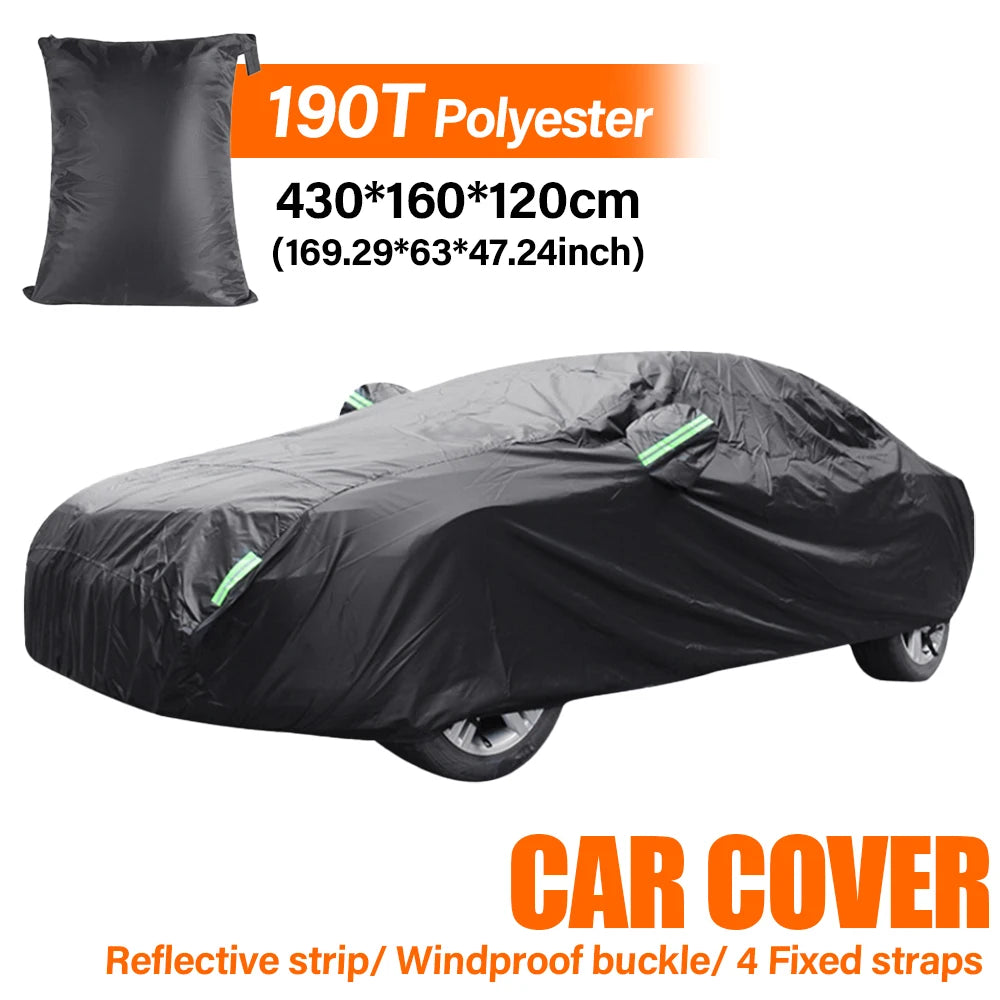 190T Thermal SUV Car Cover With Frost Resistant Zipper