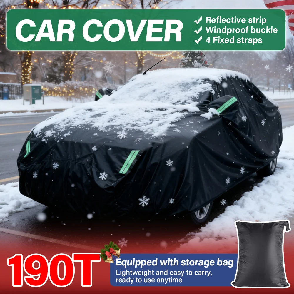 190T Thermal SUV Car Cover With Frost Resistant Zipper