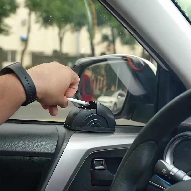 Car Ashtray With Open Lid For Dust Prevention In Car