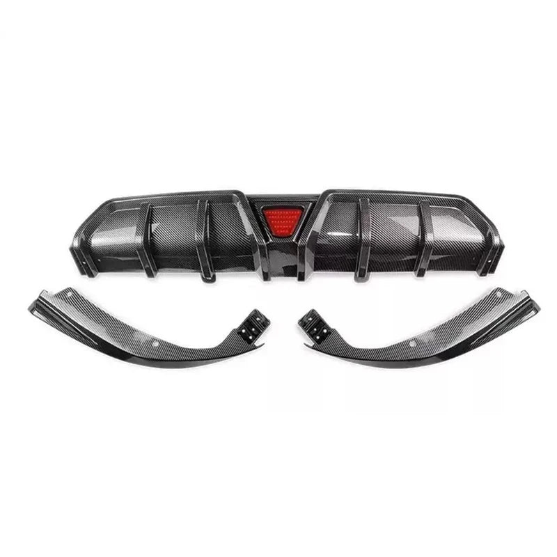 Honda Civic Rear Bumper Diffuser Lip Kit With LED Lights
