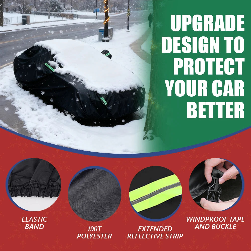 190T Thermal SUV Car Cover With Frost Resistant Zipper