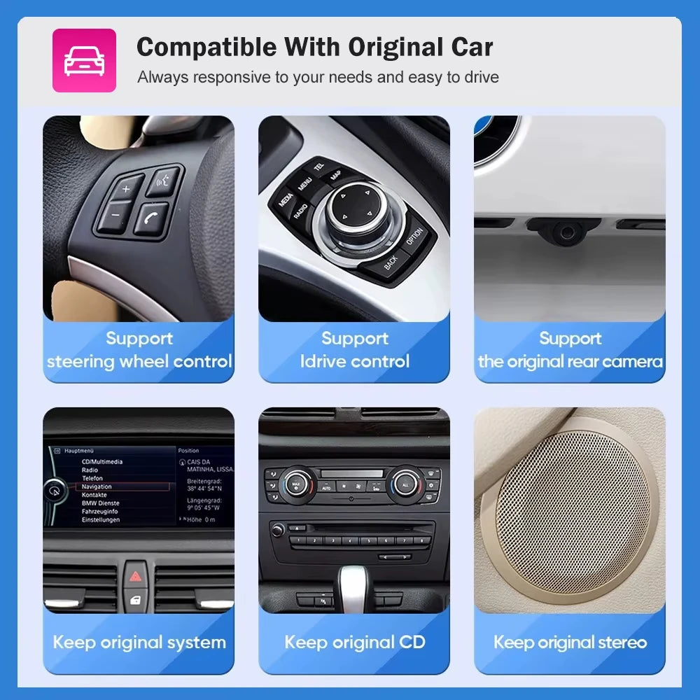 AUTOTOP Wireless CarPlay Android Auto In Dash Car Multimedia Player