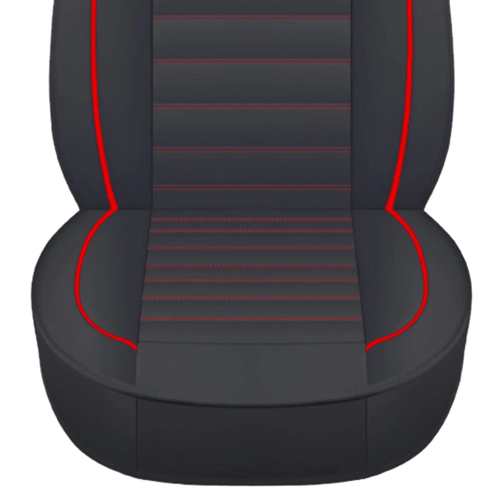Universal Leather Car Seat Covers Full Set, Breathable