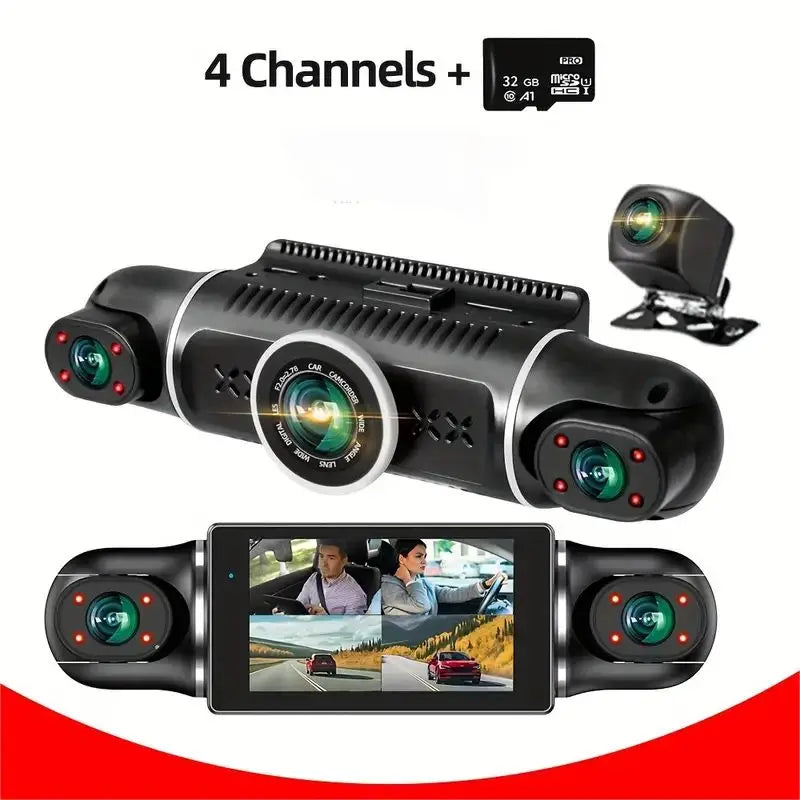 TFFRDN Car DVR 4 Channel Parking Monitor And Dual Screen