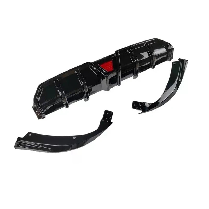 Honda Civic Rear Bumper Diffuser Lip Kit With LED Lights