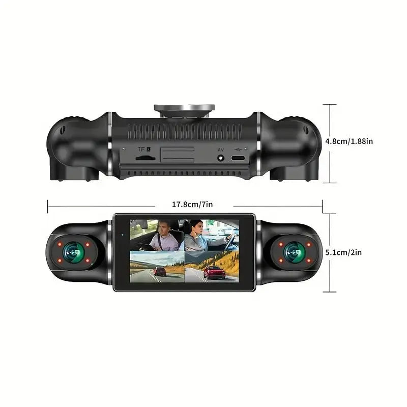 TFFRDN Car DVR 4 Channel Parking Monitor And Dual Screen