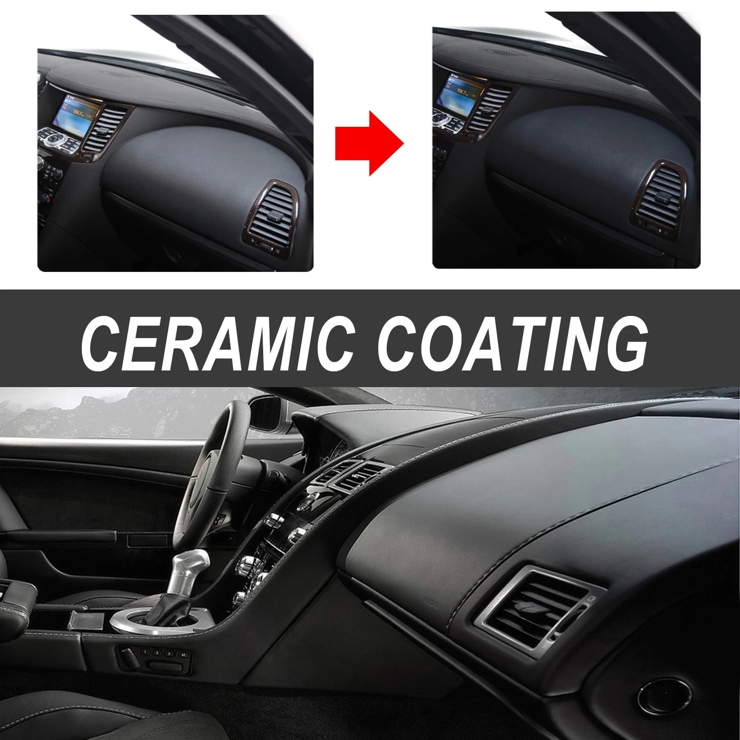 Car Exterior Plastic Restorer Coating Agent For Shine