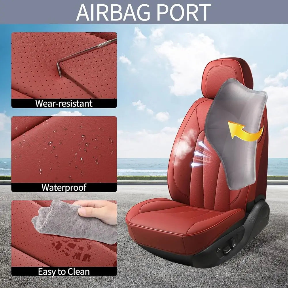 Waterproof Breathable Front Seat Covers Edge Protection