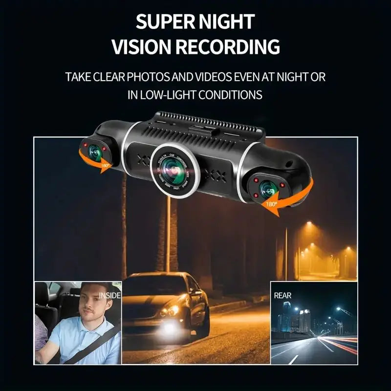 TFFRDN Car DVR 4 Channel Parking Monitor And Dual Screen