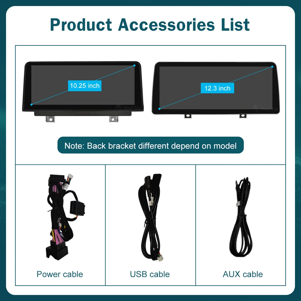 Road Top Wireless CarPlay Android Auto Display For BMW